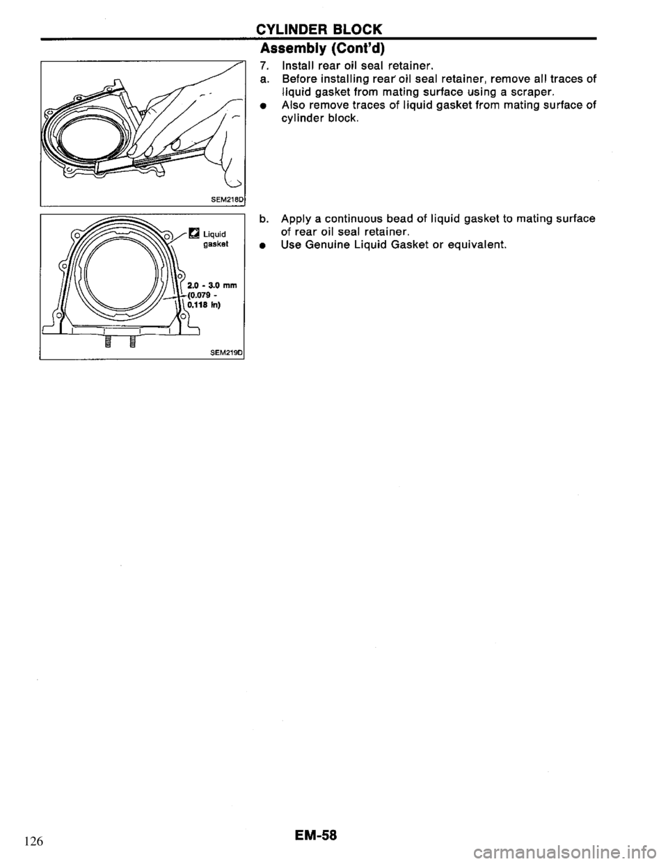 NISSAN PRIMERA 1994  Service Repair Manual 126 