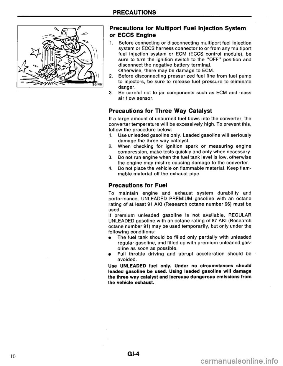 NISSAN PRIMERA 1994  Service Repair Manual 10 