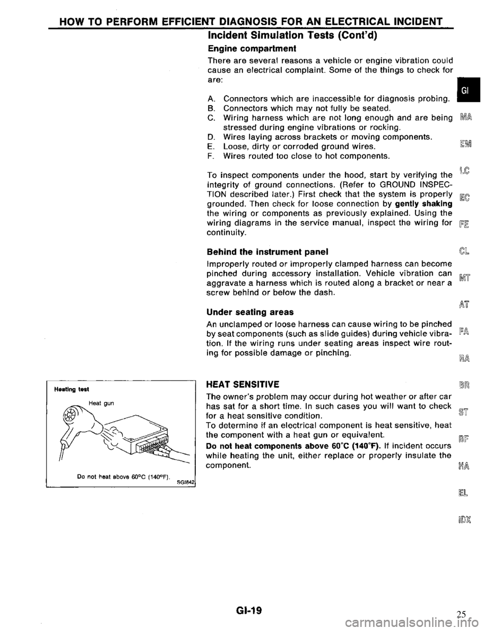 NISSAN PRIMERA 1994  Service Repair Manual 25 