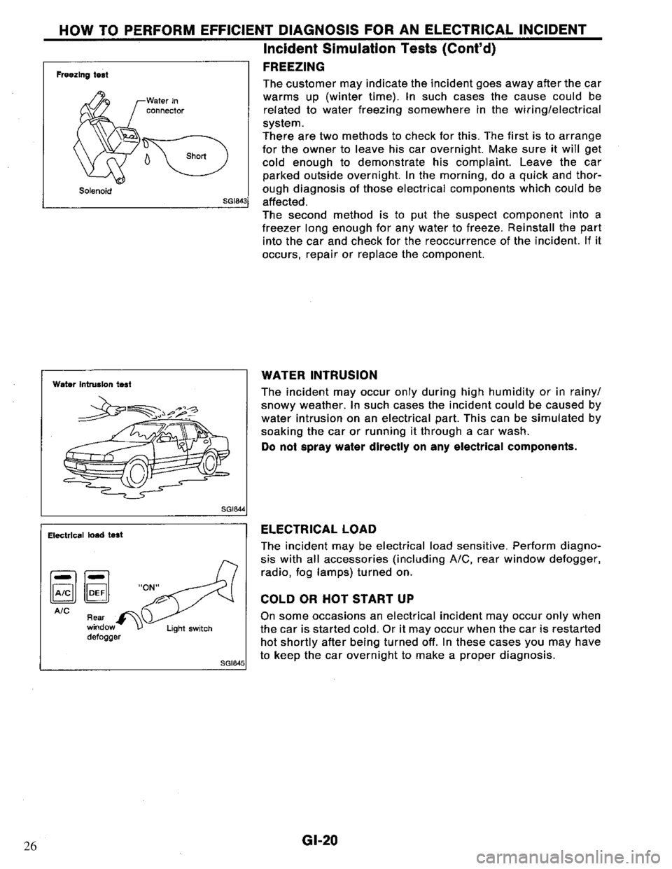 NISSAN PRIMERA 1994  Service Repair Manual 26 