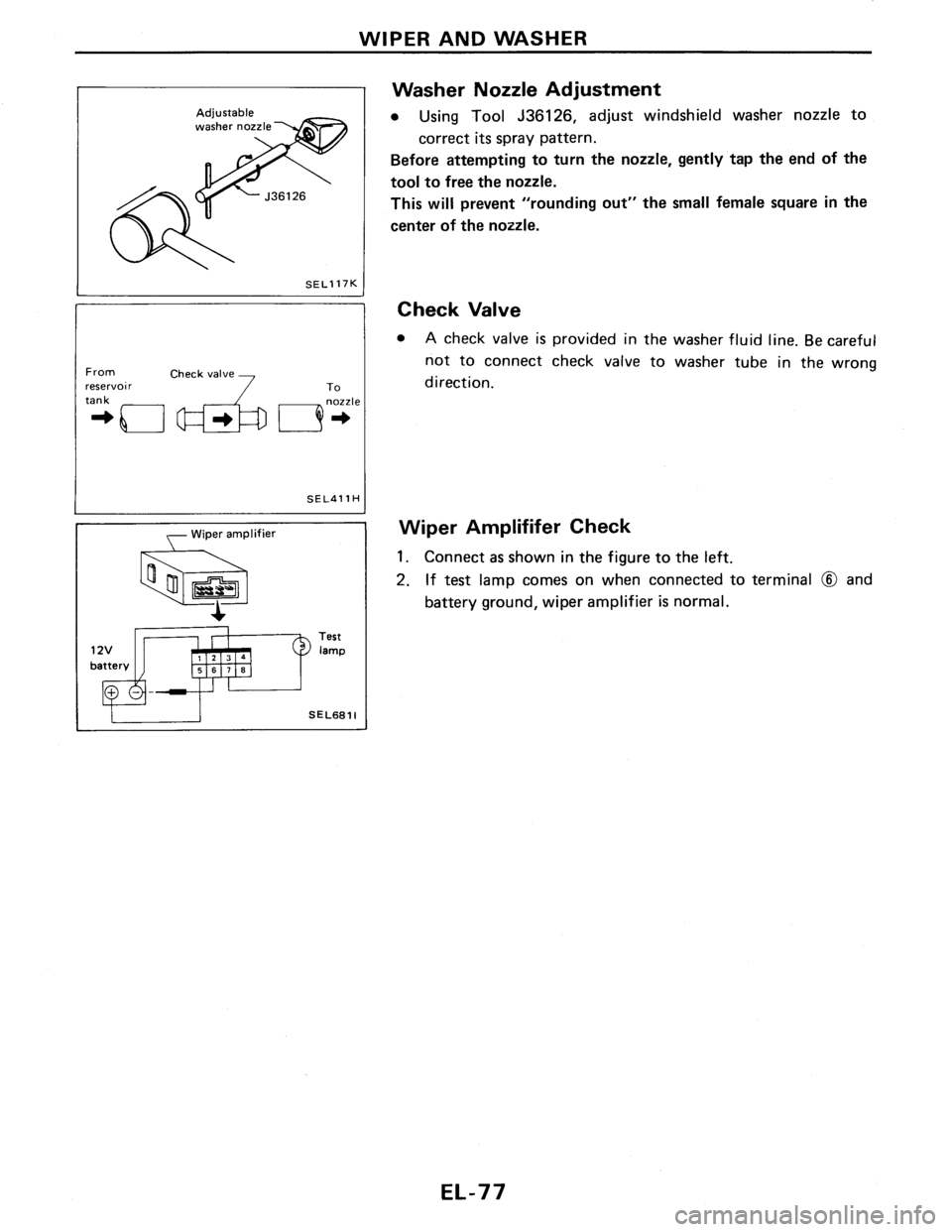 NISSAN PULSAR 1986  Service Manual 