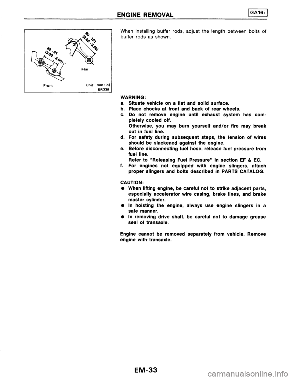 NISSAN PULSAR 1986  Service Manual 