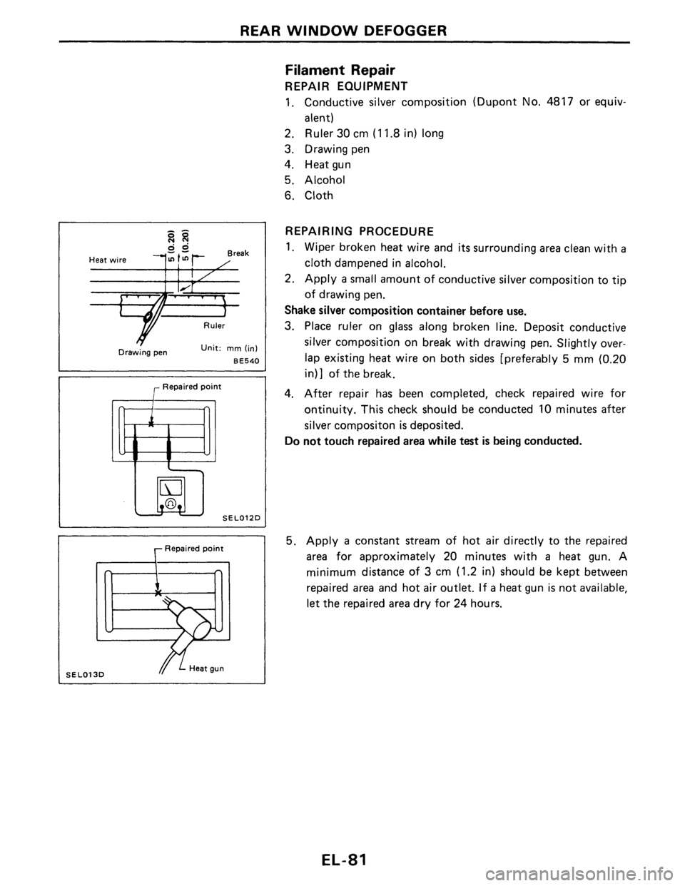 NISSAN PULSAR 1986  Service Manual 