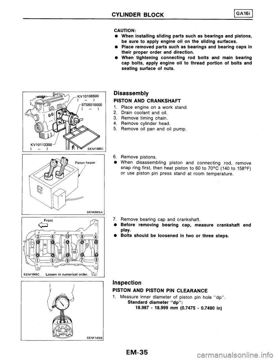 NISSAN PULSAR 1986  Service Manual 