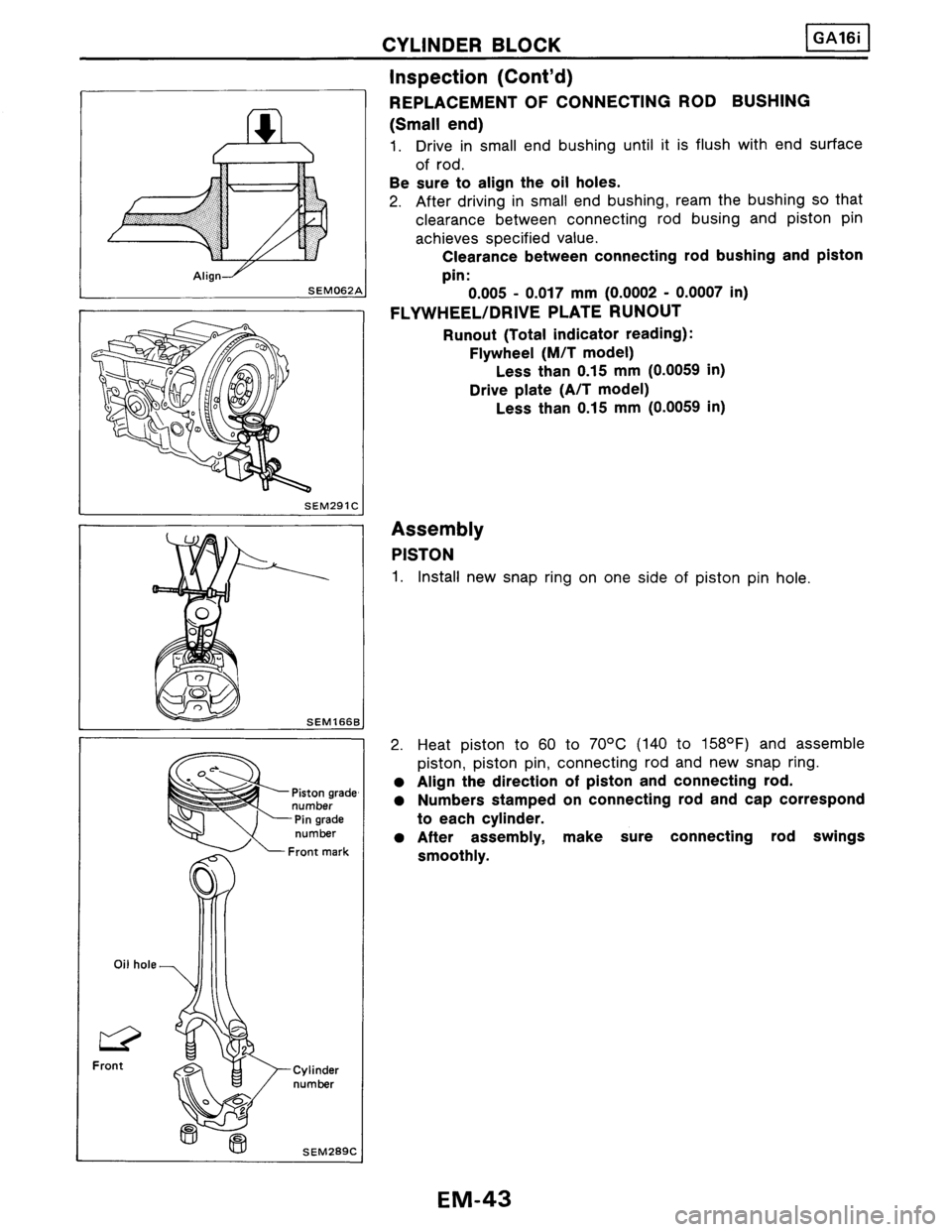 NISSAN PULSAR 1986  Service Manual 