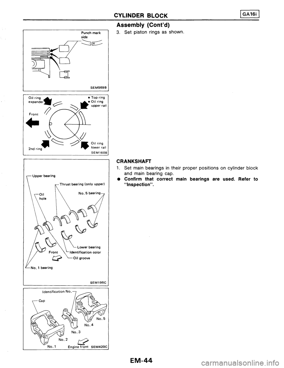 NISSAN PULSAR 1986  Service Manual 