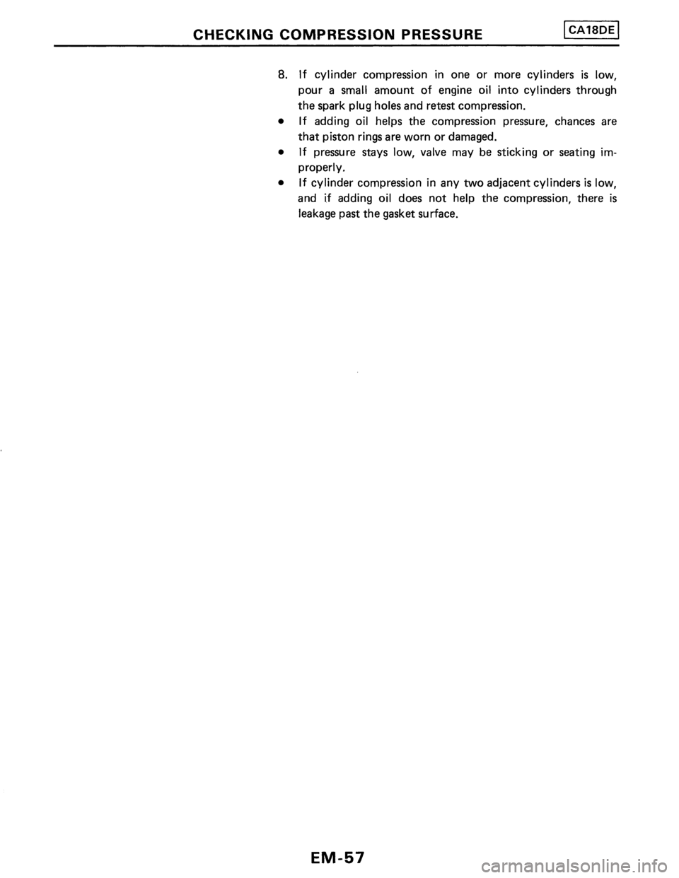 NISSAN PULSAR 1986  Service Manual 