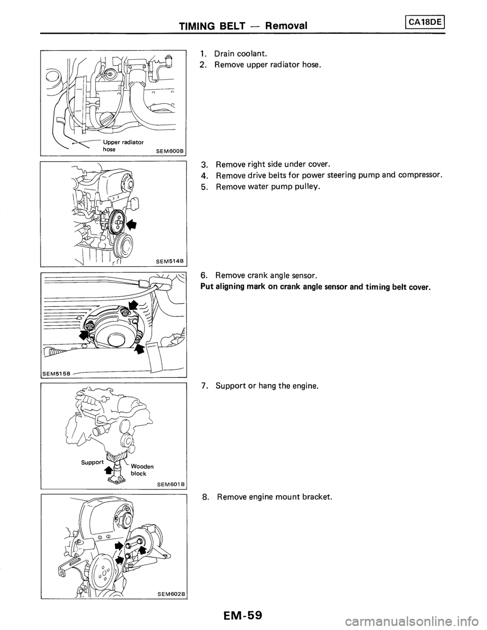 NISSAN PULSAR 1986  Service Manual 