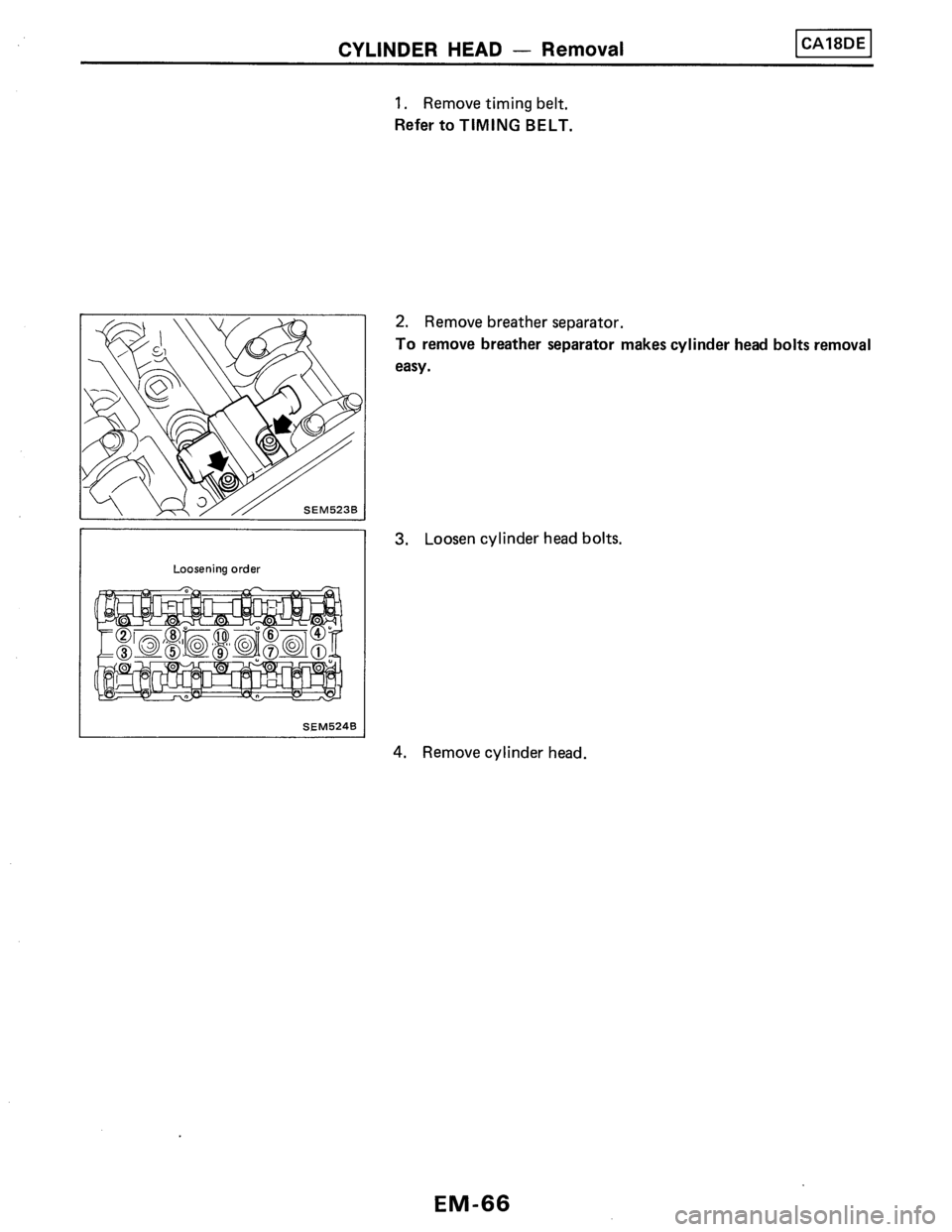 NISSAN PULSAR 1986  Service Manual 