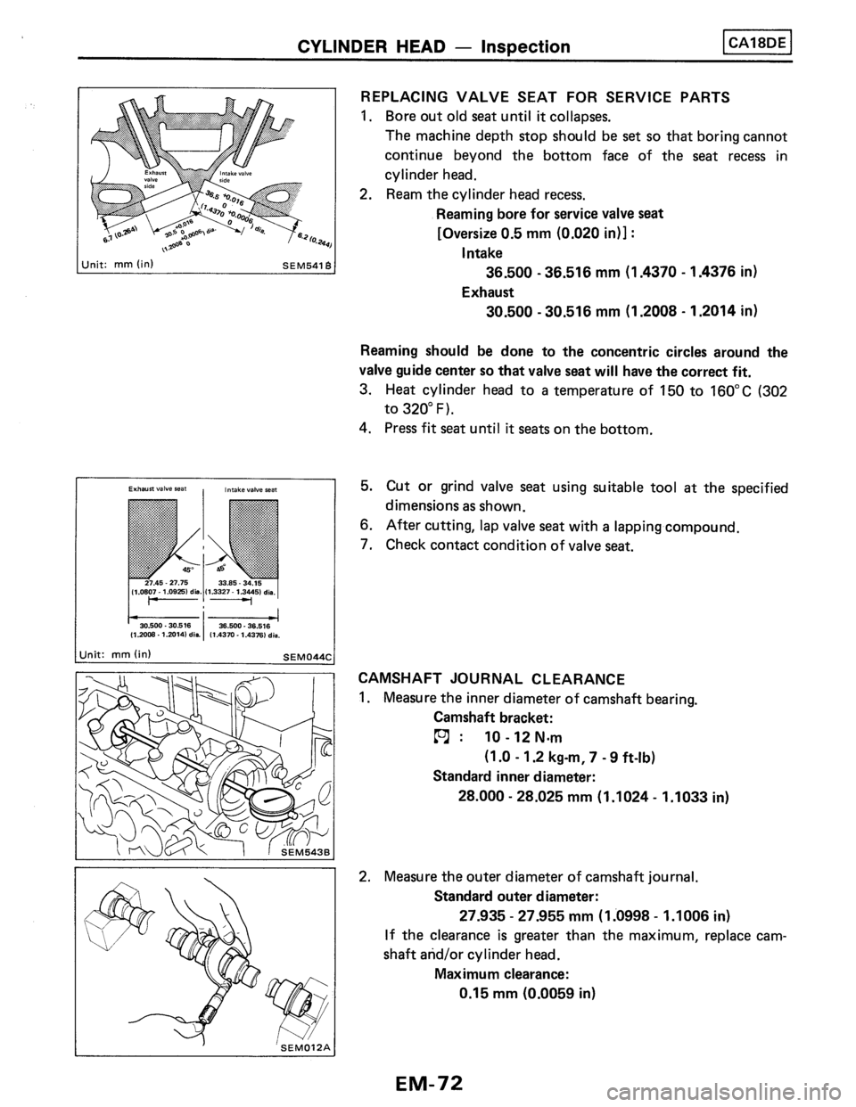 NISSAN PULSAR 1986  Service Manual 