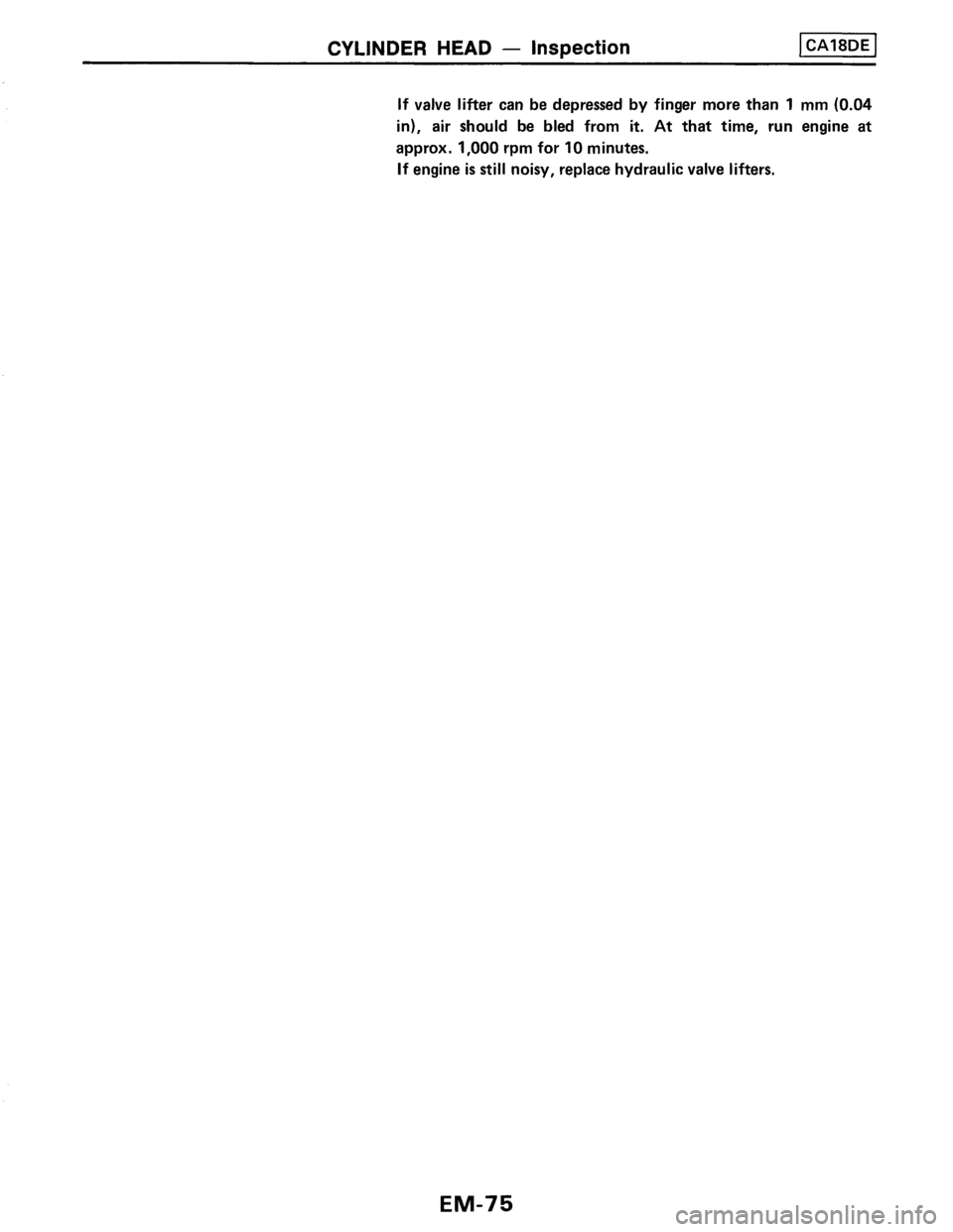 NISSAN PULSAR 1986  Service Manual 