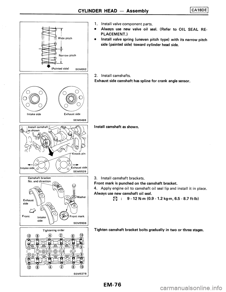 NISSAN PULSAR 1986  Service Manual 