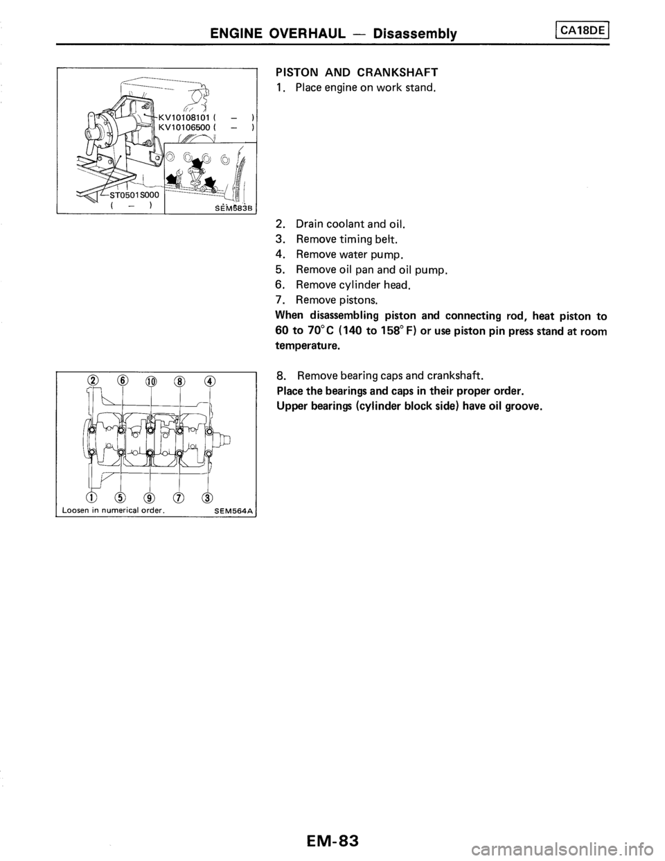 NISSAN PULSAR 1986  Service Manual 
