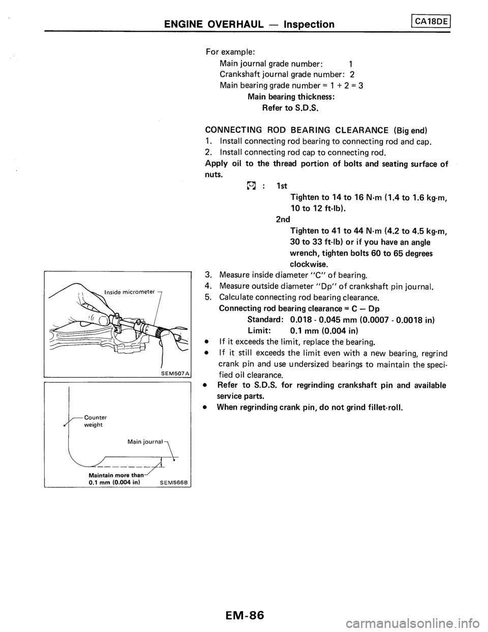NISSAN PULSAR 1986  Service Manual 