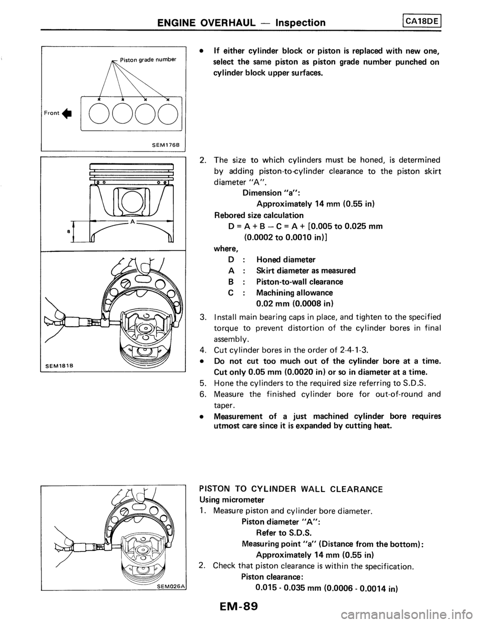 NISSAN PULSAR 1986  Service Manual 
