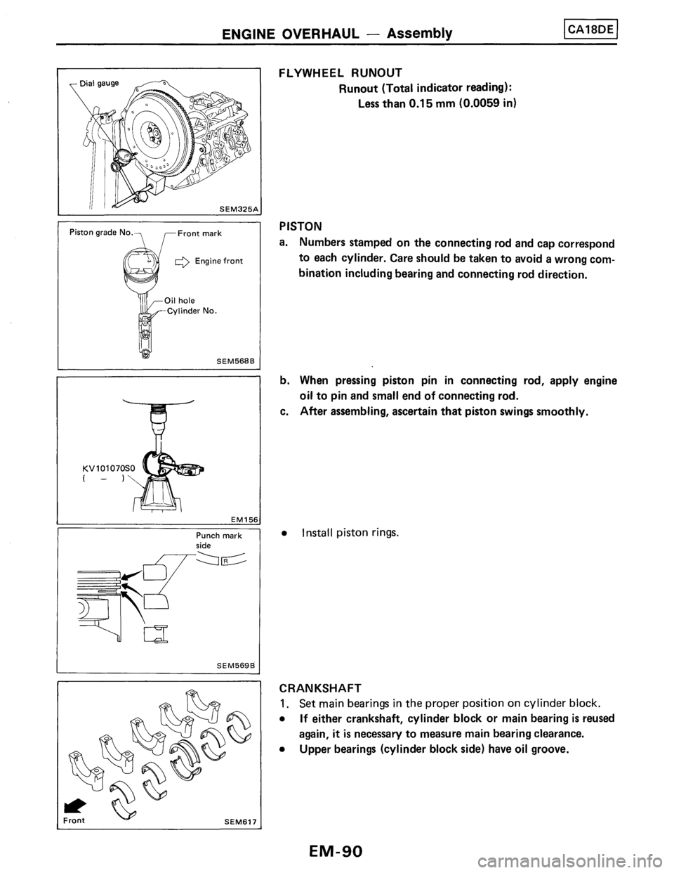 NISSAN PULSAR 1986  Service Manual 