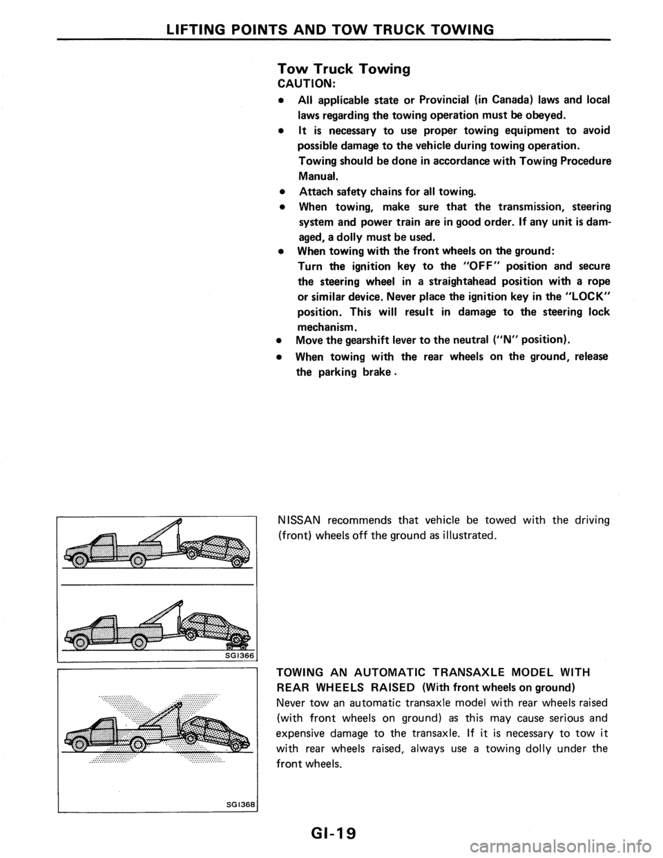 NISSAN PULSAR 1986  Service Manual 