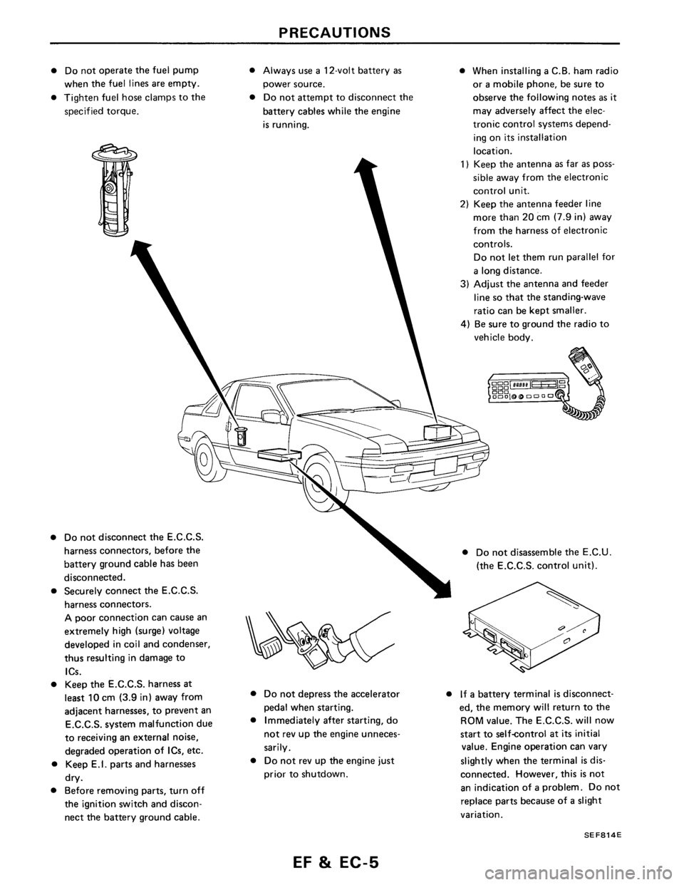 NISSAN PULSAR 1986  Service Manual 
