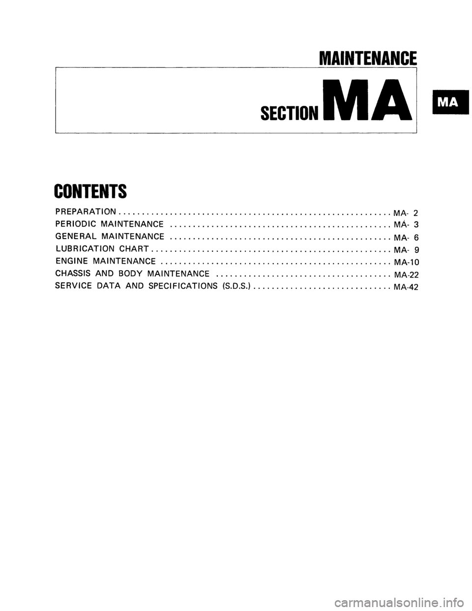 NISSAN PULSAR 1986  Service Manual 