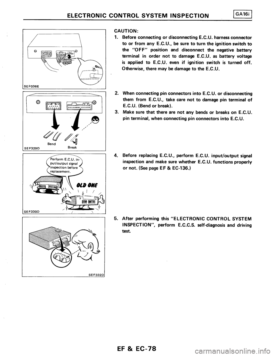 NISSAN PULSAR 1986  Service Manual 