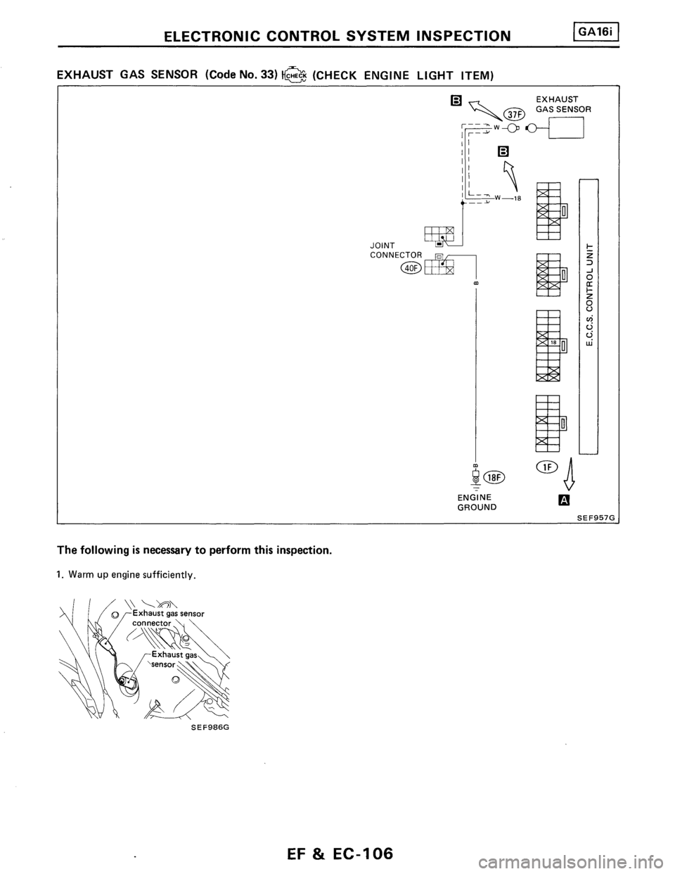 NISSAN PULSAR 1986  Service Manual 