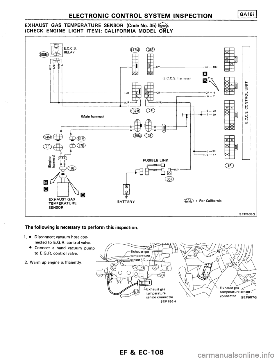 NISSAN PULSAR 1986  Service Manual 