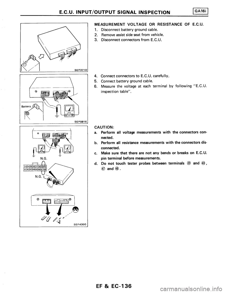 NISSAN PULSAR 1986  Service Manual 
