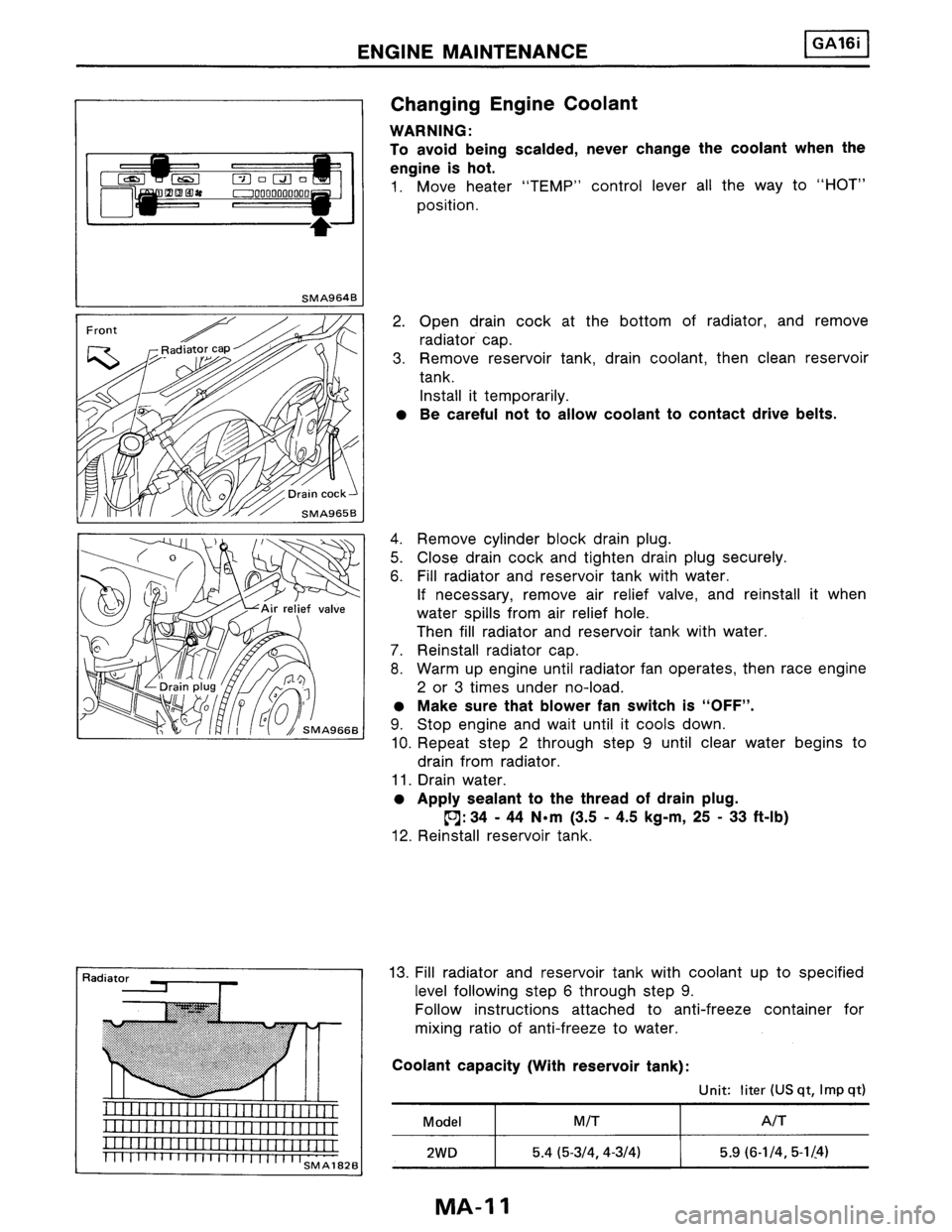 NISSAN PULSAR 1986  Service Manual 