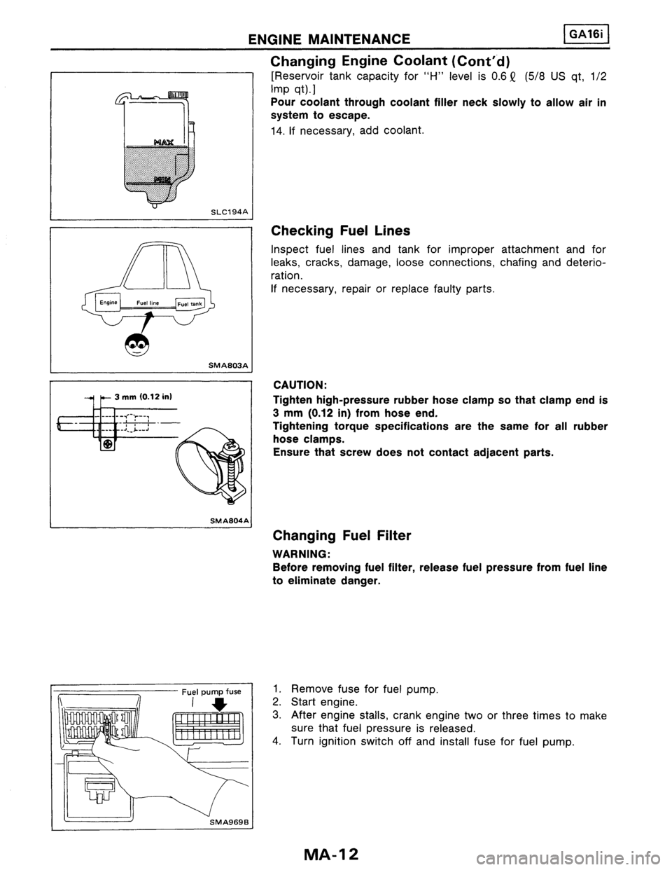 NISSAN PULSAR 1986  Service Manual 