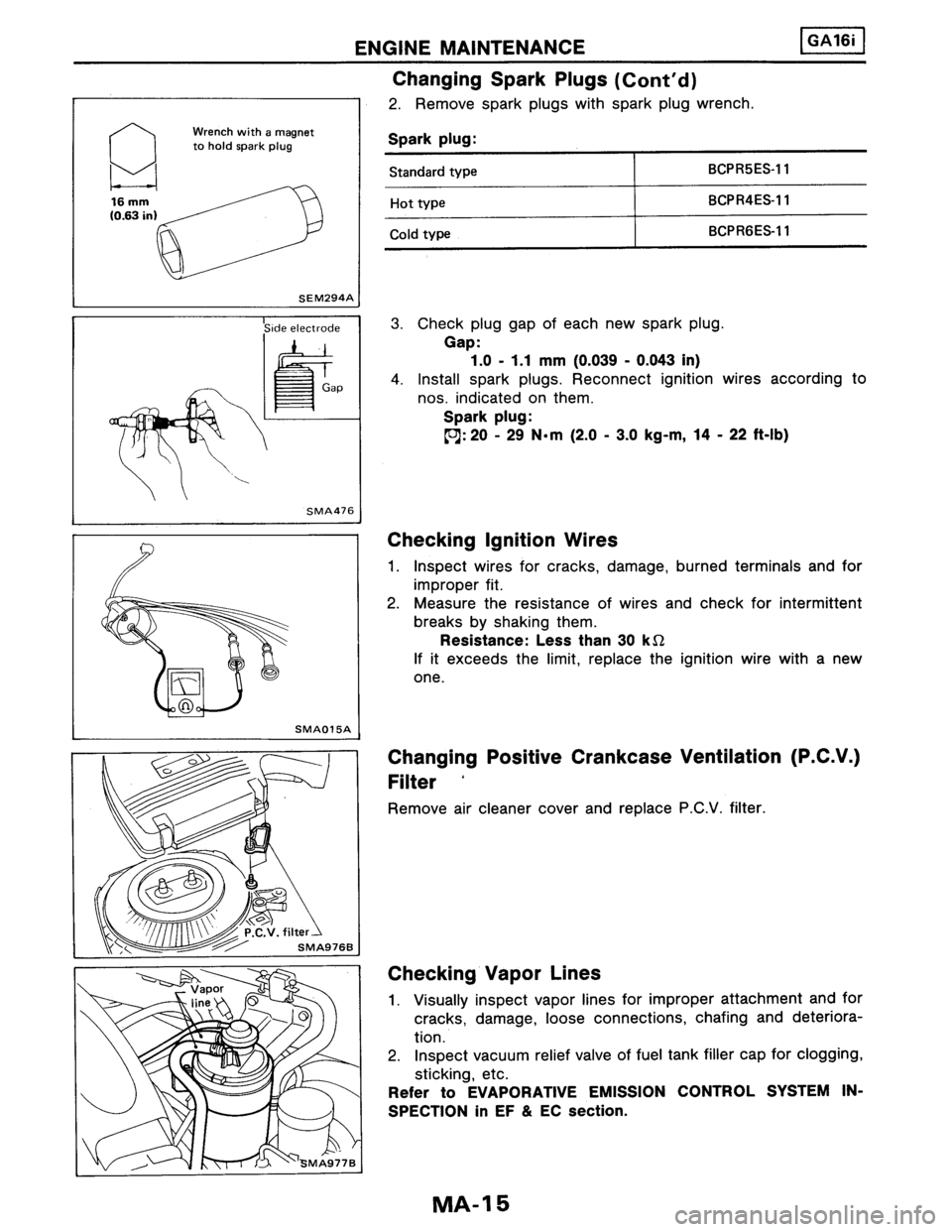 NISSAN PULSAR 1986  Service Manual 