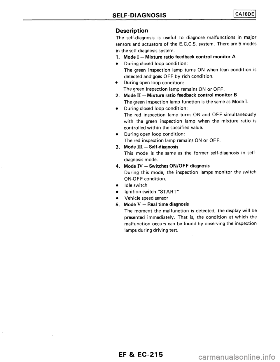 NISSAN PULSAR 1986  Service Manual 