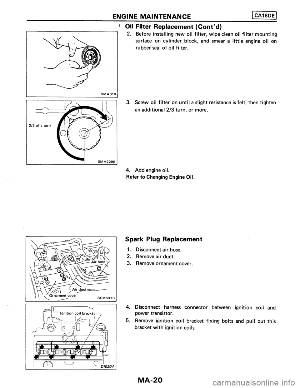 NISSAN PULSAR 1986  Service Manual 