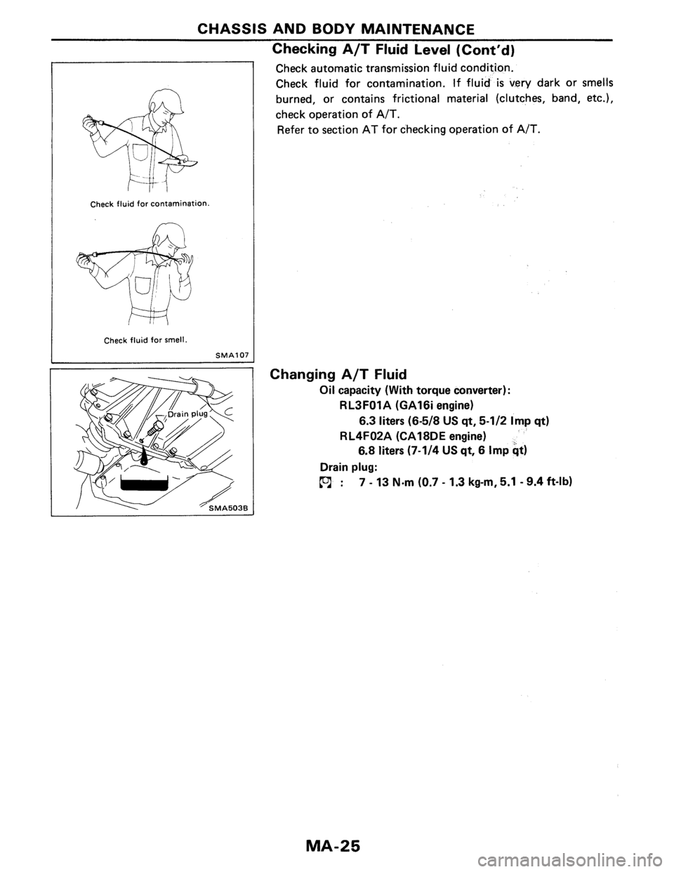 NISSAN PULSAR 1986  Service Manual 