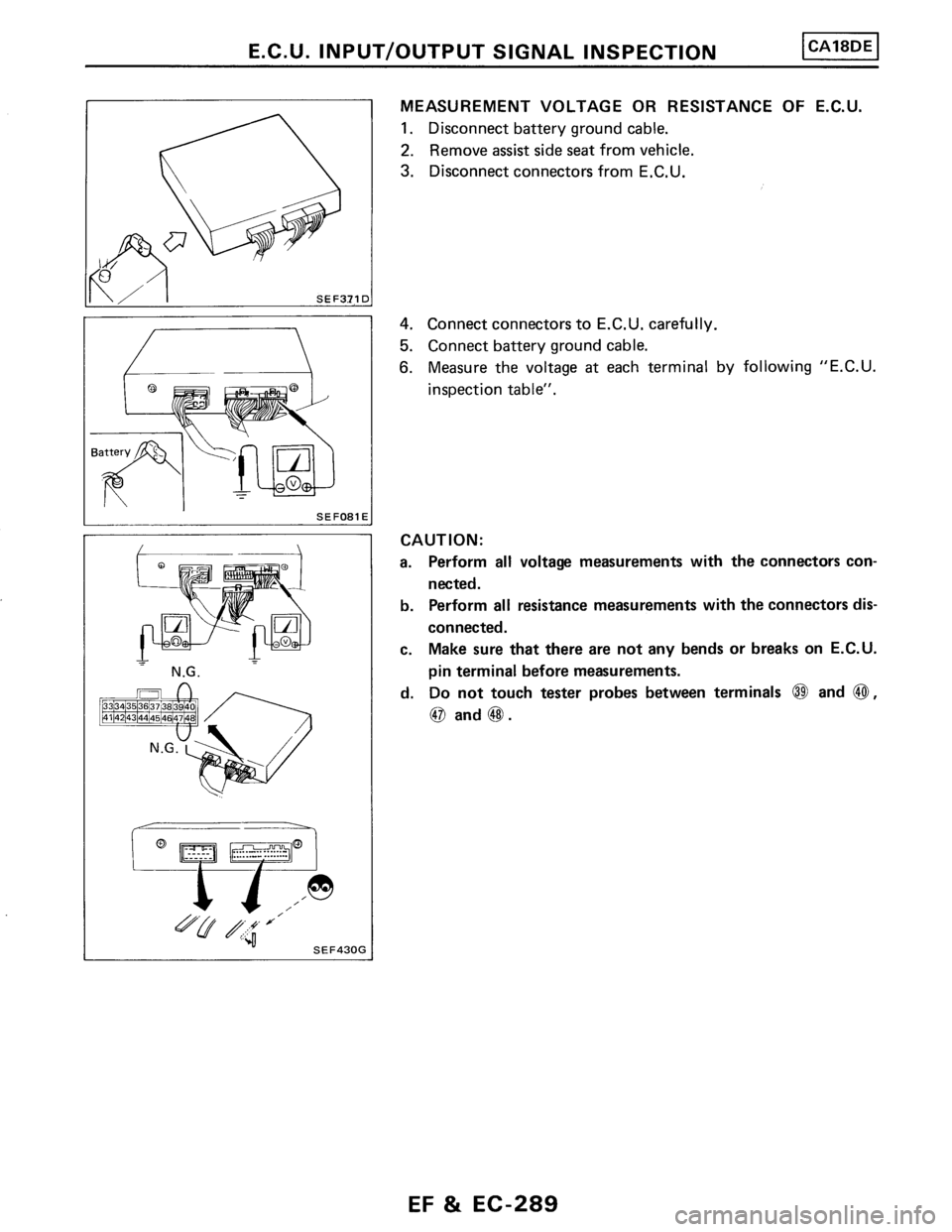 NISSAN PULSAR 1986  Service Manual 