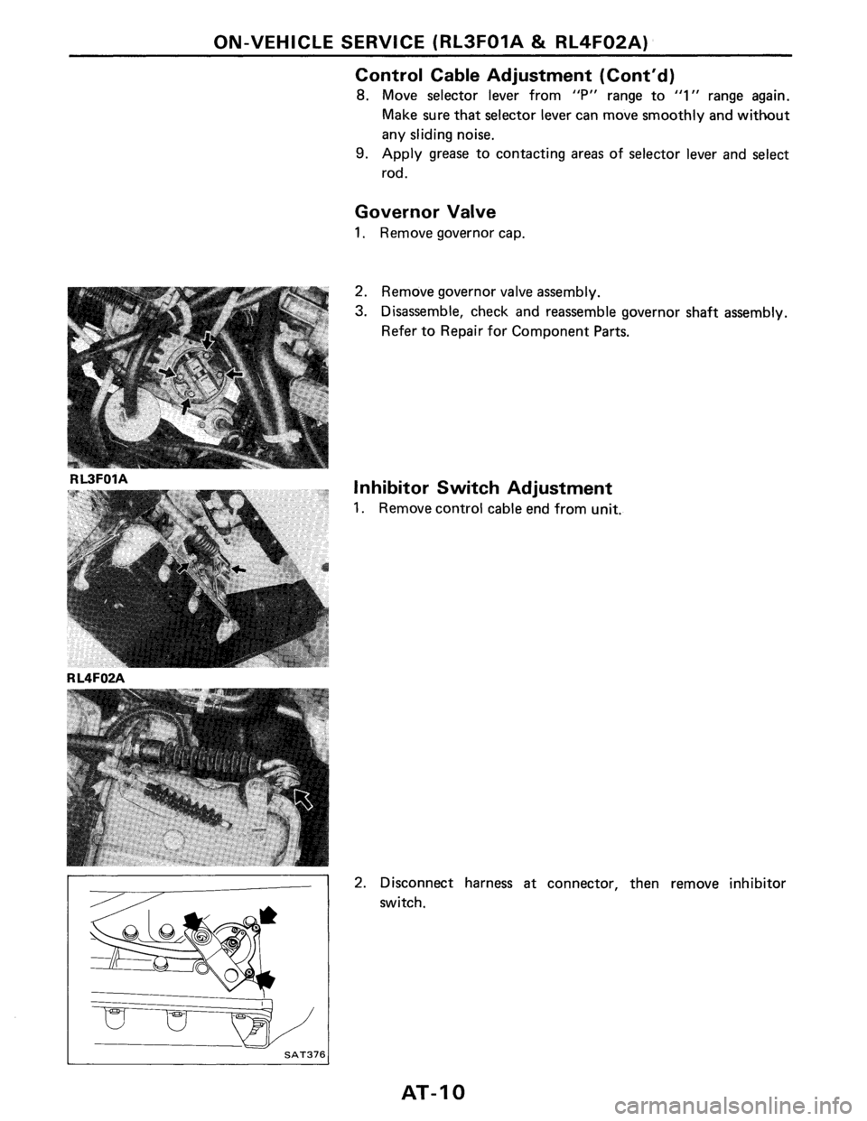 NISSAN PULSAR 1986  Service Manual 