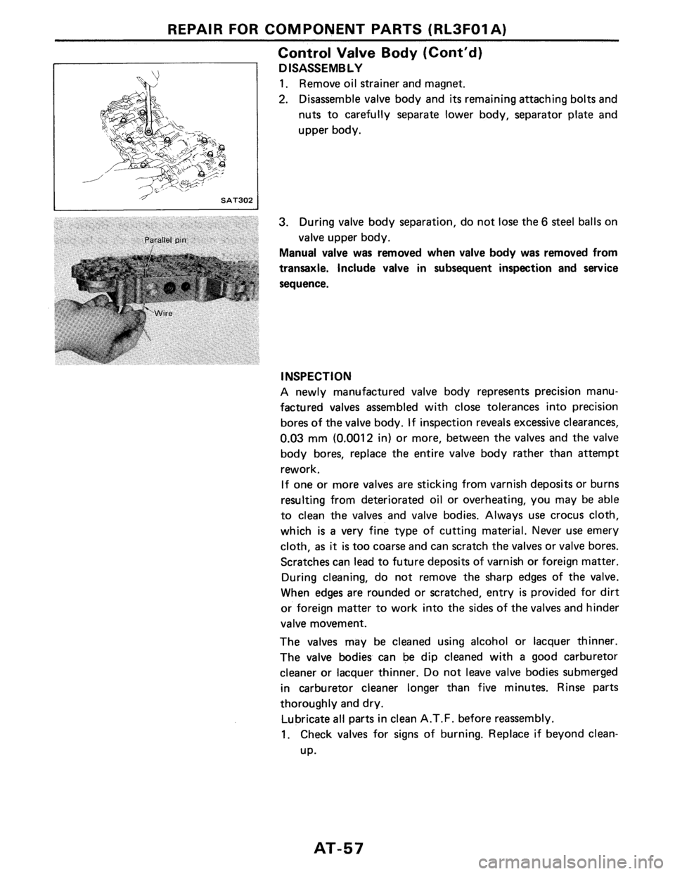 NISSAN PULSAR 1986  Service Manual 