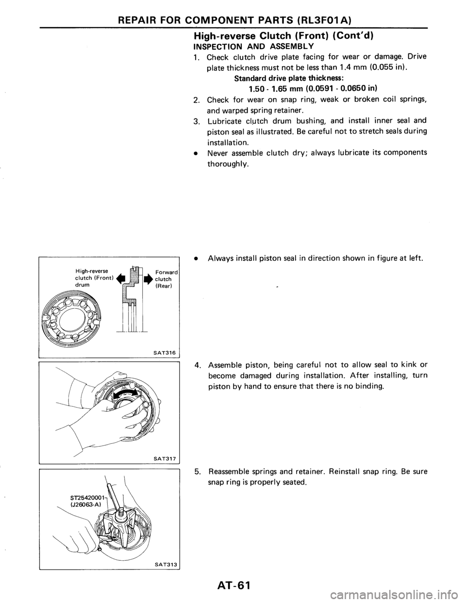 NISSAN PULSAR 1986  Service Manual 