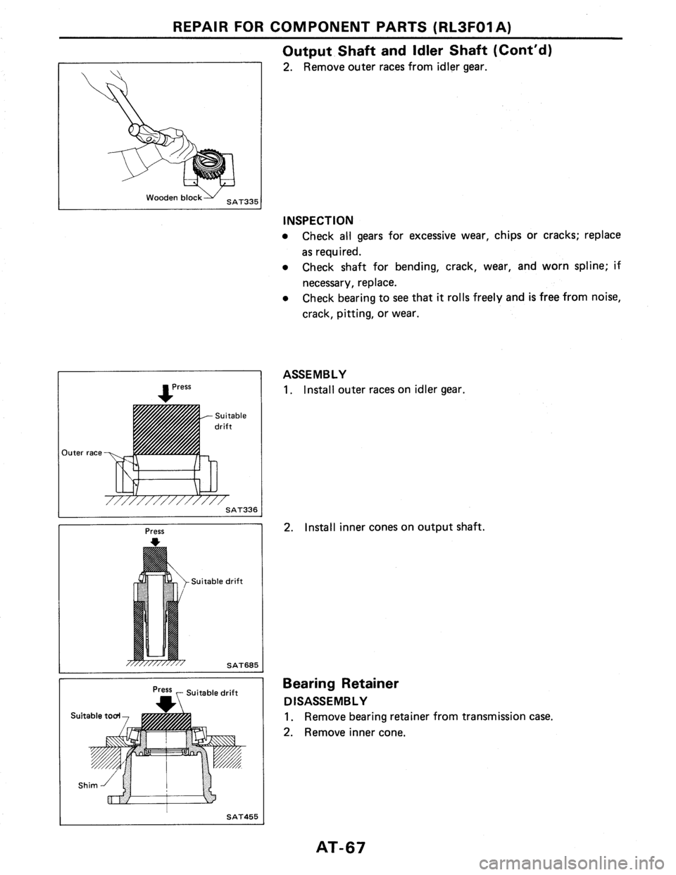 NISSAN PULSAR 1986  Service Manual 