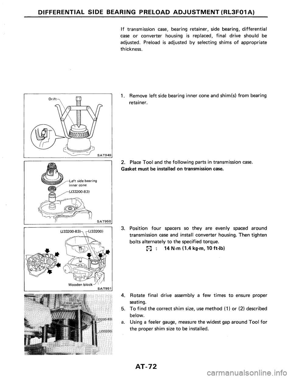 NISSAN PULSAR 1986  Service Manual 