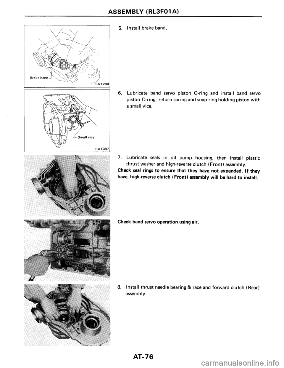 NISSAN PULSAR 1986  Service Manual 