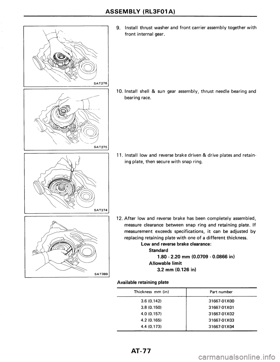 NISSAN PULSAR 1986  Service Manual 