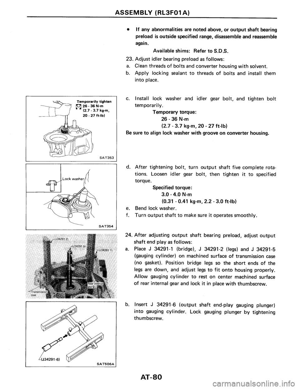 NISSAN PULSAR 1986  Service Manual 