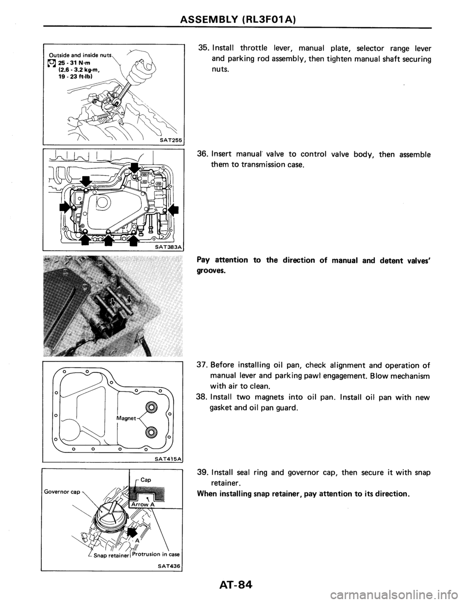 NISSAN PULSAR 1986  Service Manual 