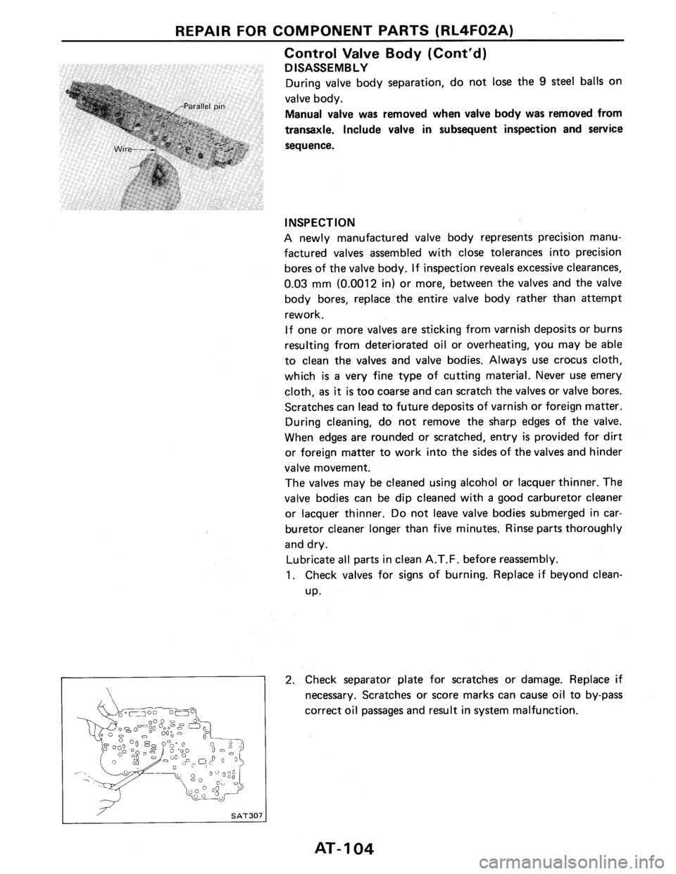 NISSAN PULSAR 1986  Service Manual 
