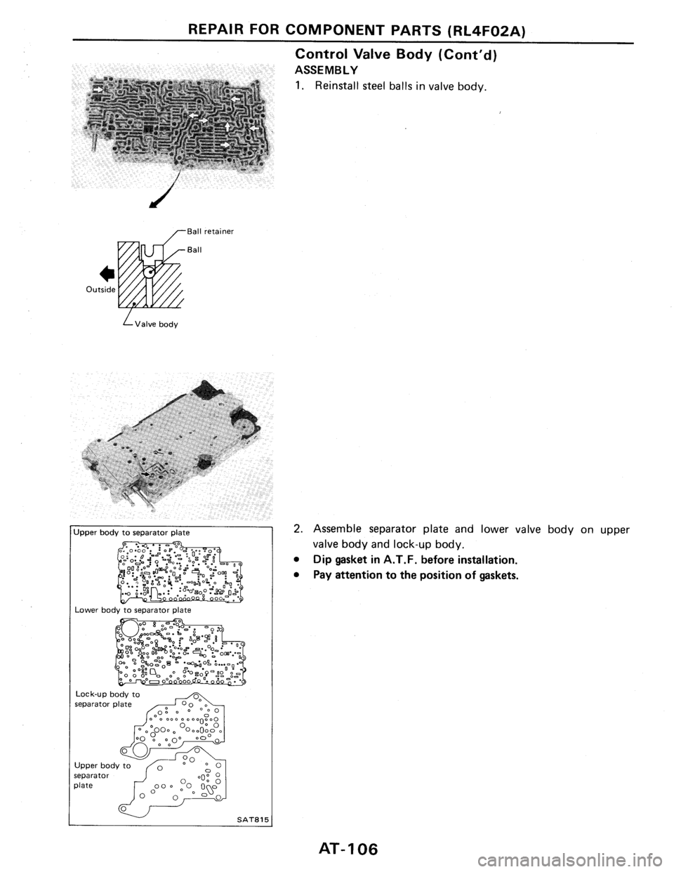 NISSAN PULSAR 1986  Service Manual 