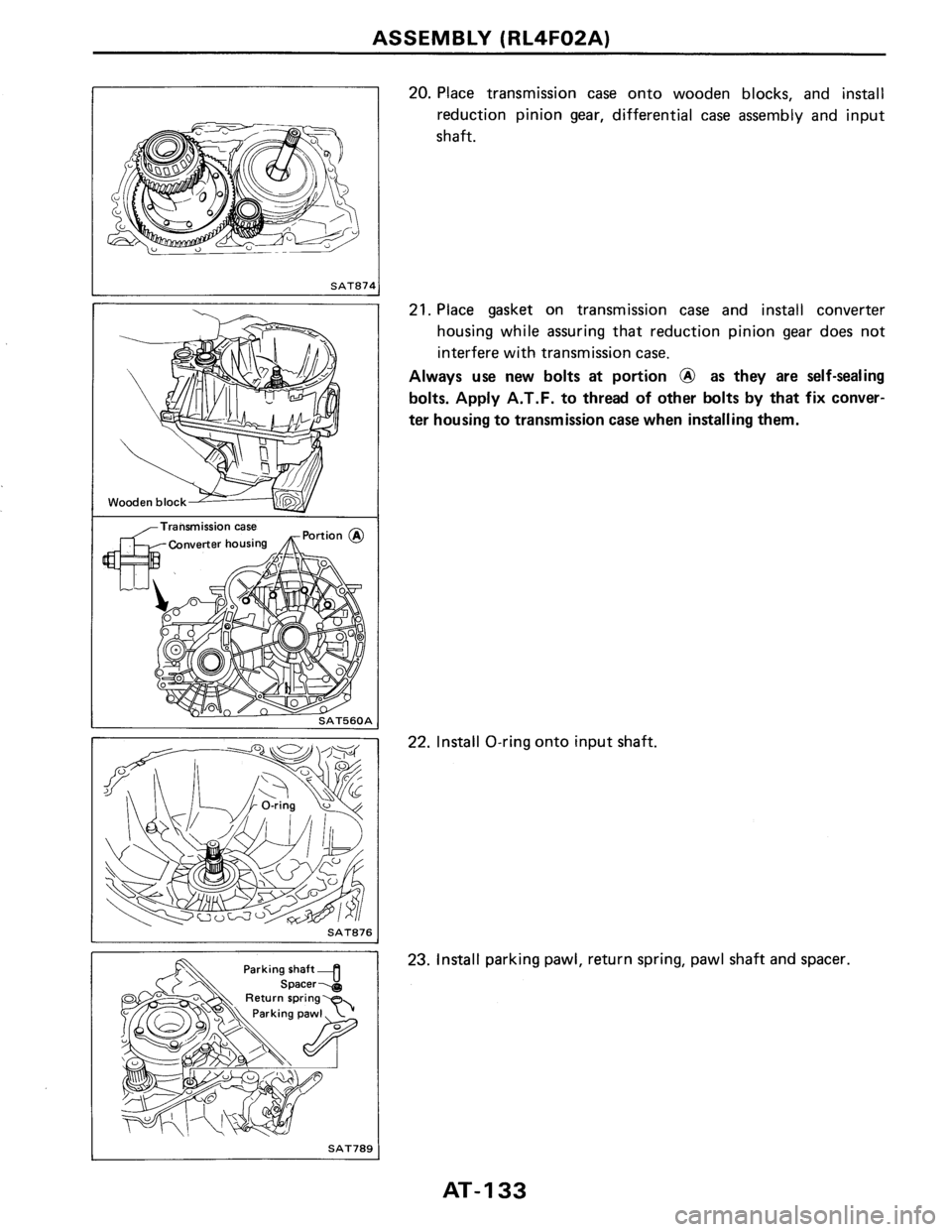 NISSAN PULSAR 1986  Service Manual 