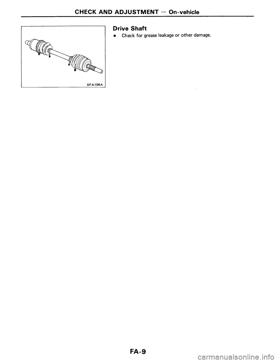 NISSAN PULSAR 1986  Service Manual 