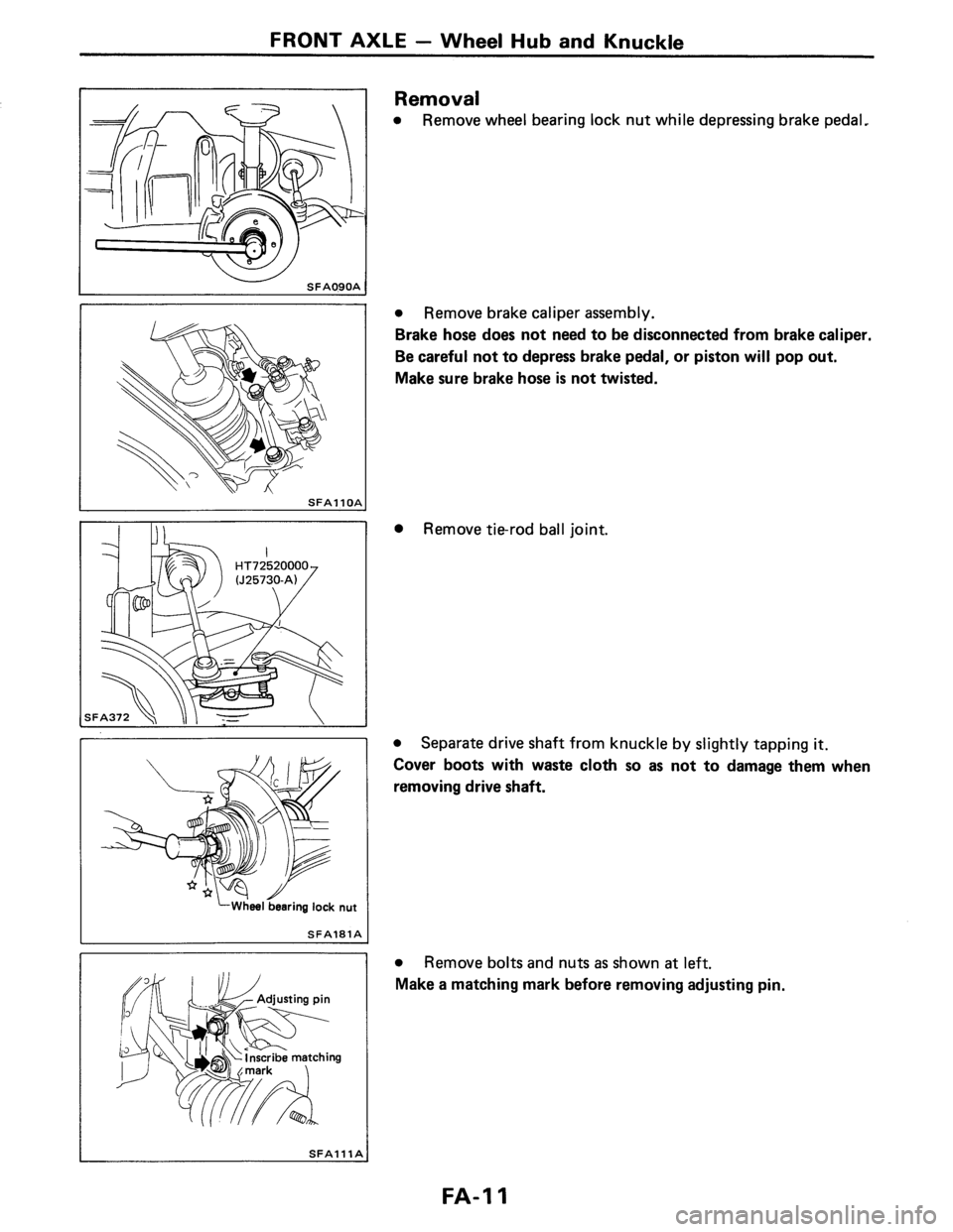 NISSAN PULSAR 1986  Service Manual 