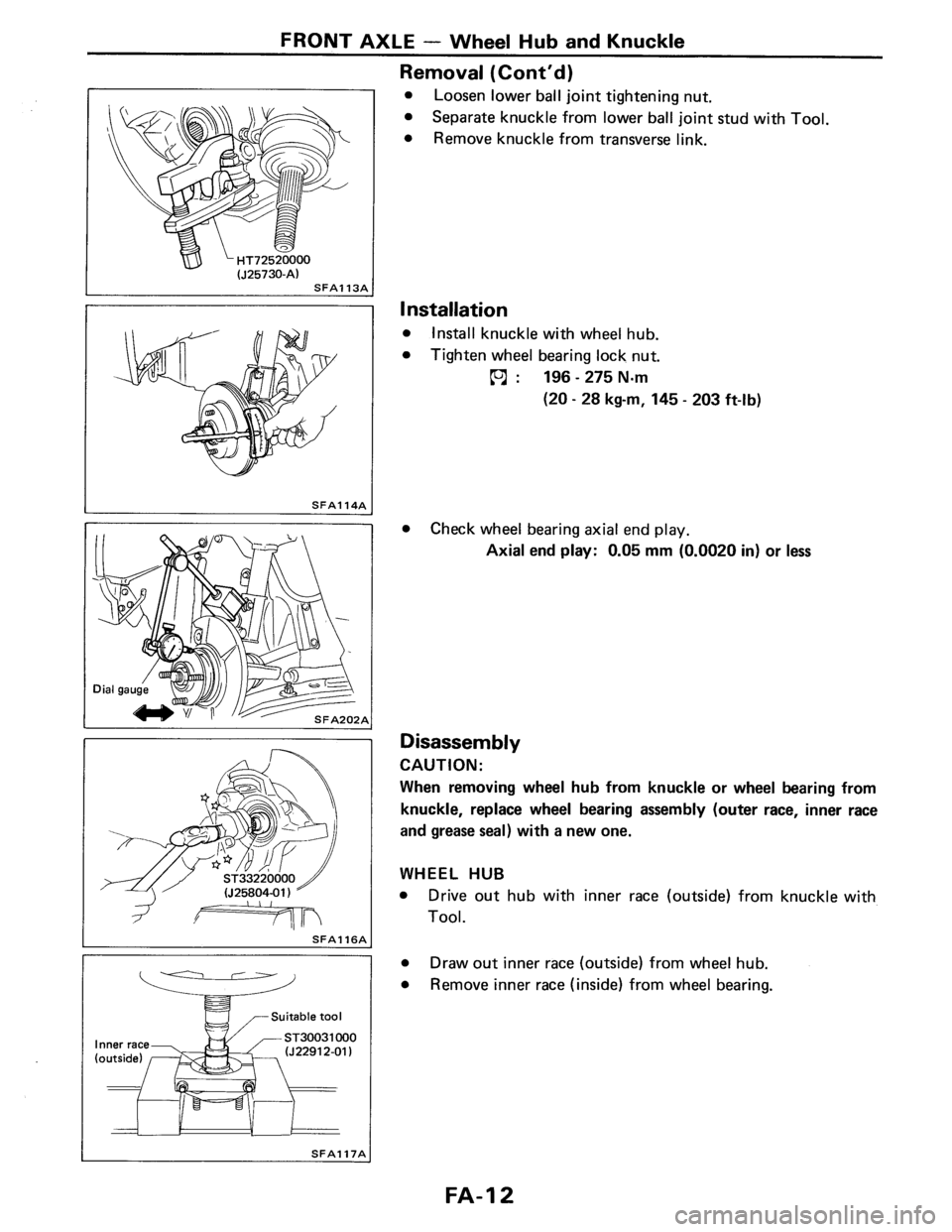 NISSAN PULSAR 1986  Service Manual 