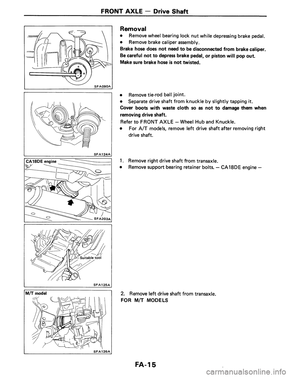 NISSAN PULSAR 1986  Service Manual 